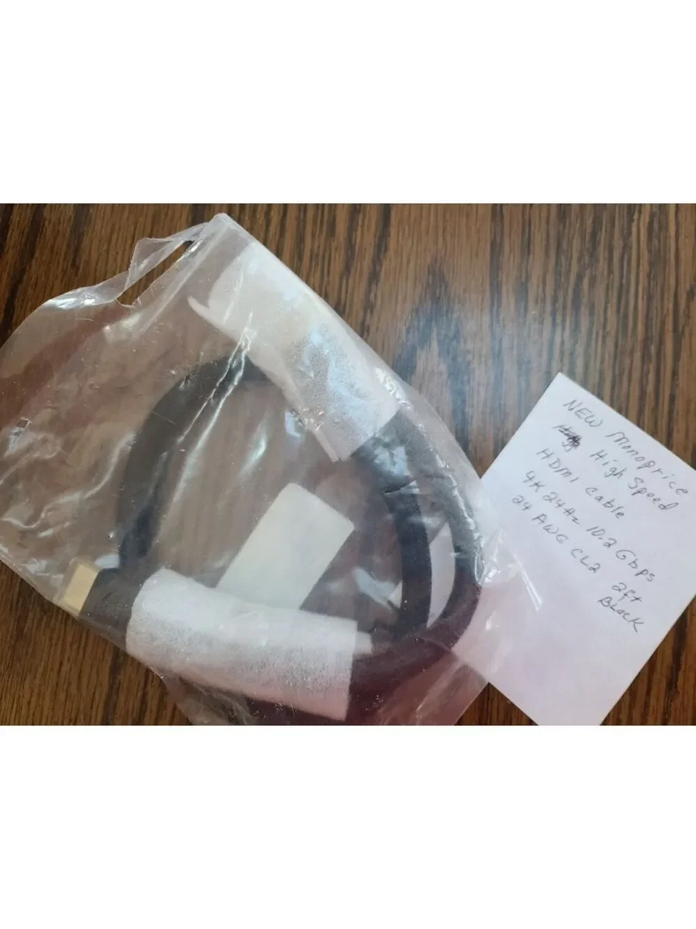 Monoprice HDMI Cable 2 ft Black
